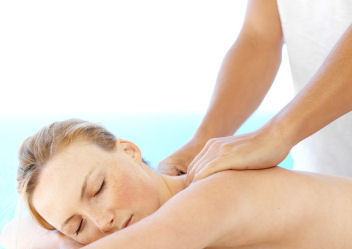Bild p� en kvinna som f�r massage